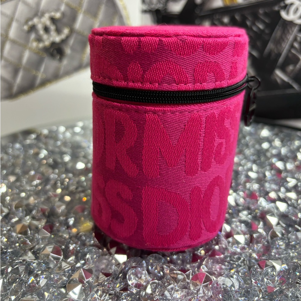 Dior Beauty Miss Dior vibrant hot pink cosmetic vanity case NEW - Picture 4 of 6
